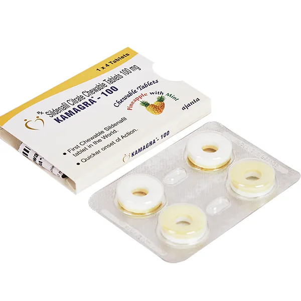 Kamagra Polo Sildenafil Chewable 100mg Tablets